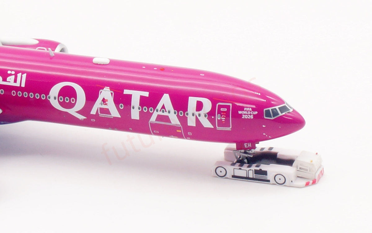 1:400 Aviation400 Qatar Airways B777-300ER  A7-BEH Aircraft Model Free Tractor+Stand