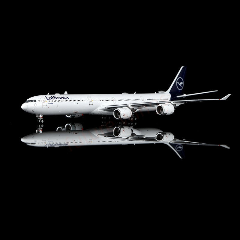1:400 YY Wings Lufthansa Airlines A340-600 D-AIHI D-AIHE D-AIHH Aircraft Model +Free Tractor