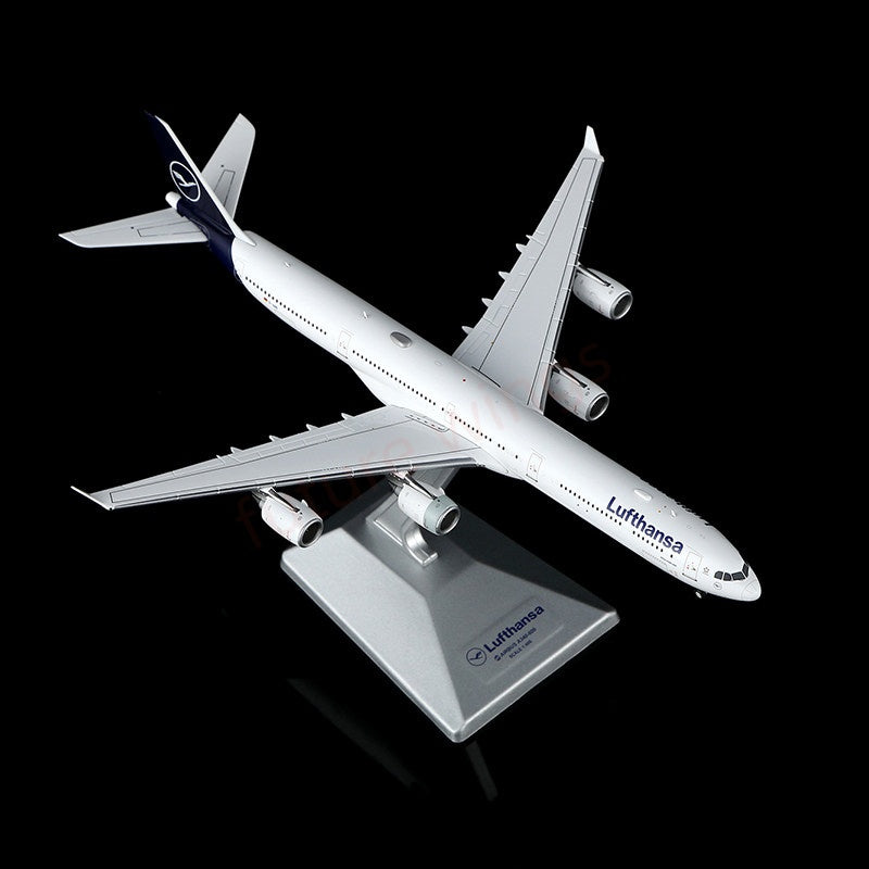 1:400 YY Wings Lufthansa Airlines A340-600 D-AIHI D-AIHE D-AIHH Aircraft Model +Free Tractor