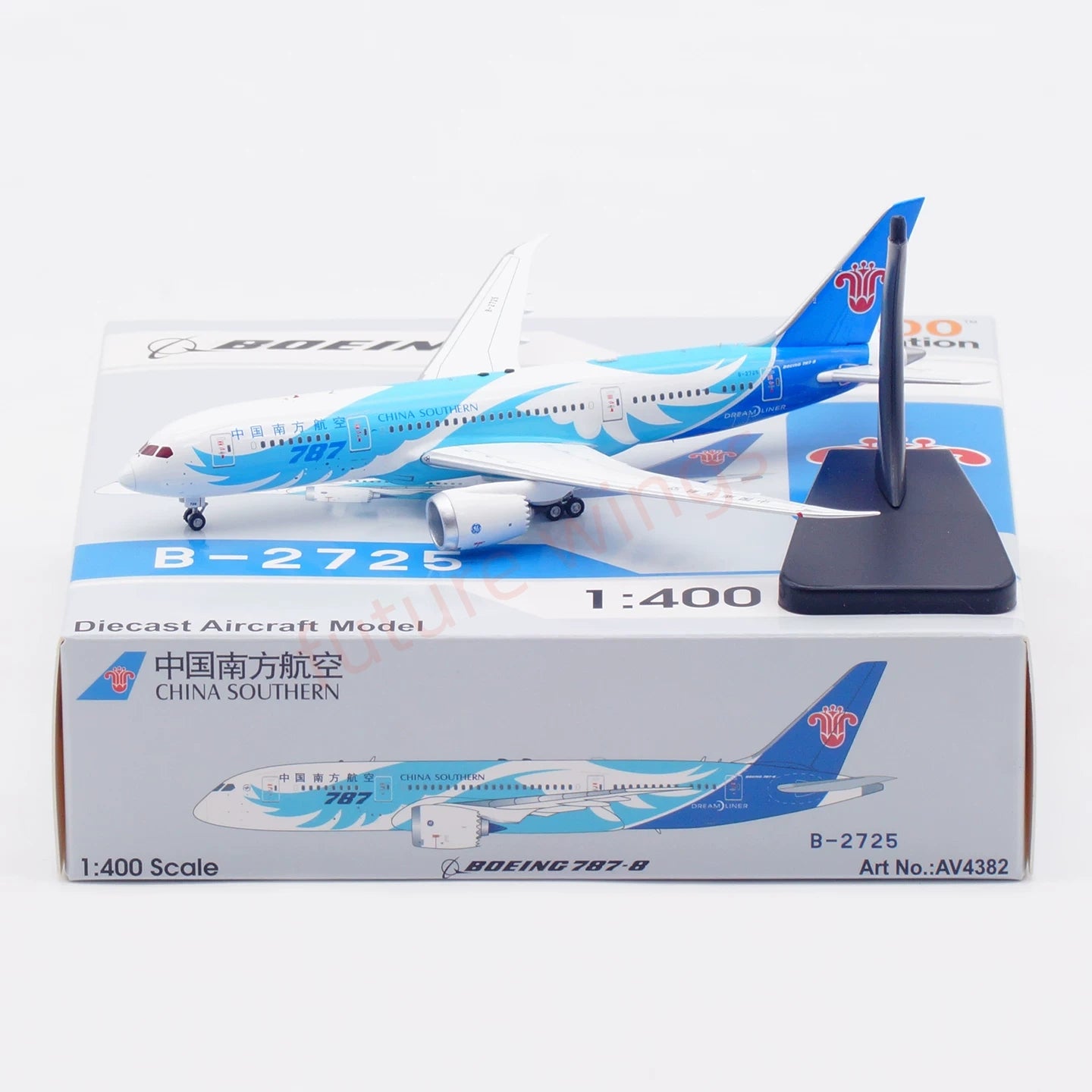 1:400 Aviation400 China Southern Airlines B787-8 B-2725 B-2788+Free Tractor