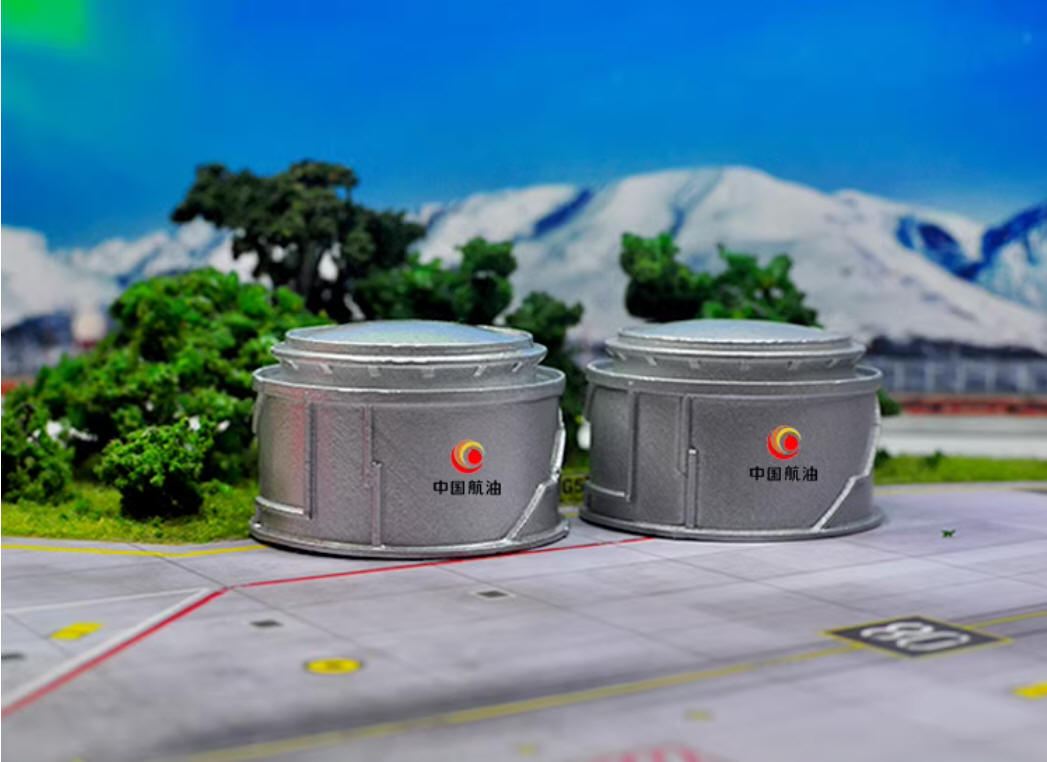 1:400 Airline Manufacture Airport Oil Tank Model 2in1 Set