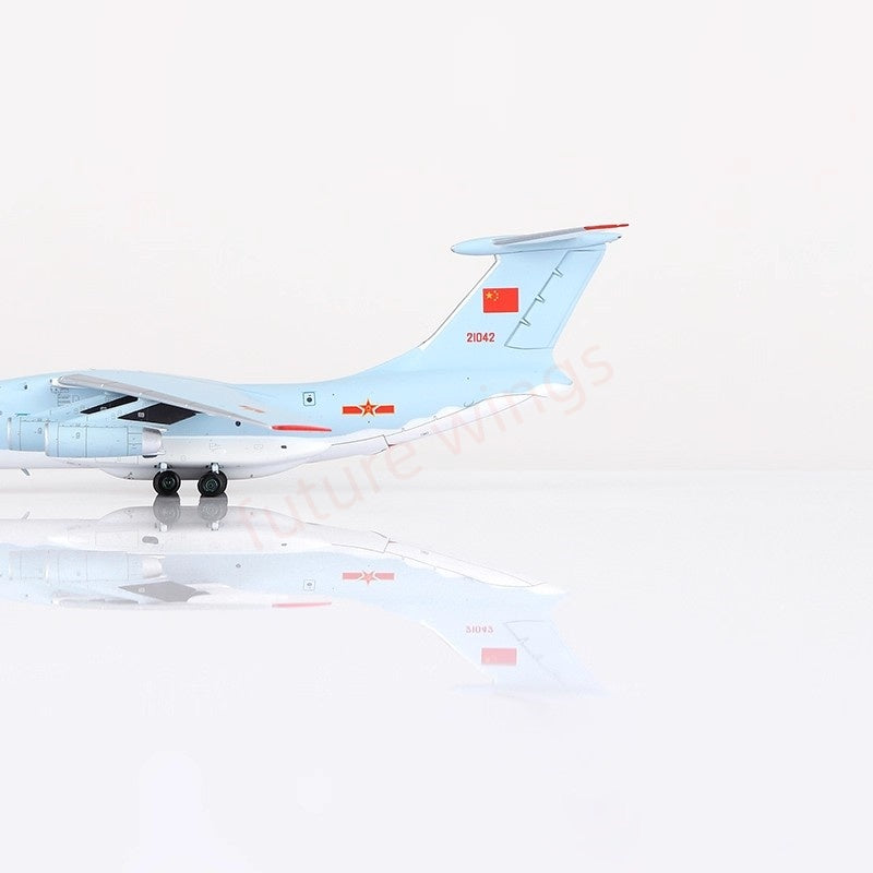 1:400 YY Wings China Air Force IL-76 21041/21042/21043 Aircraft Model+Free Tractor