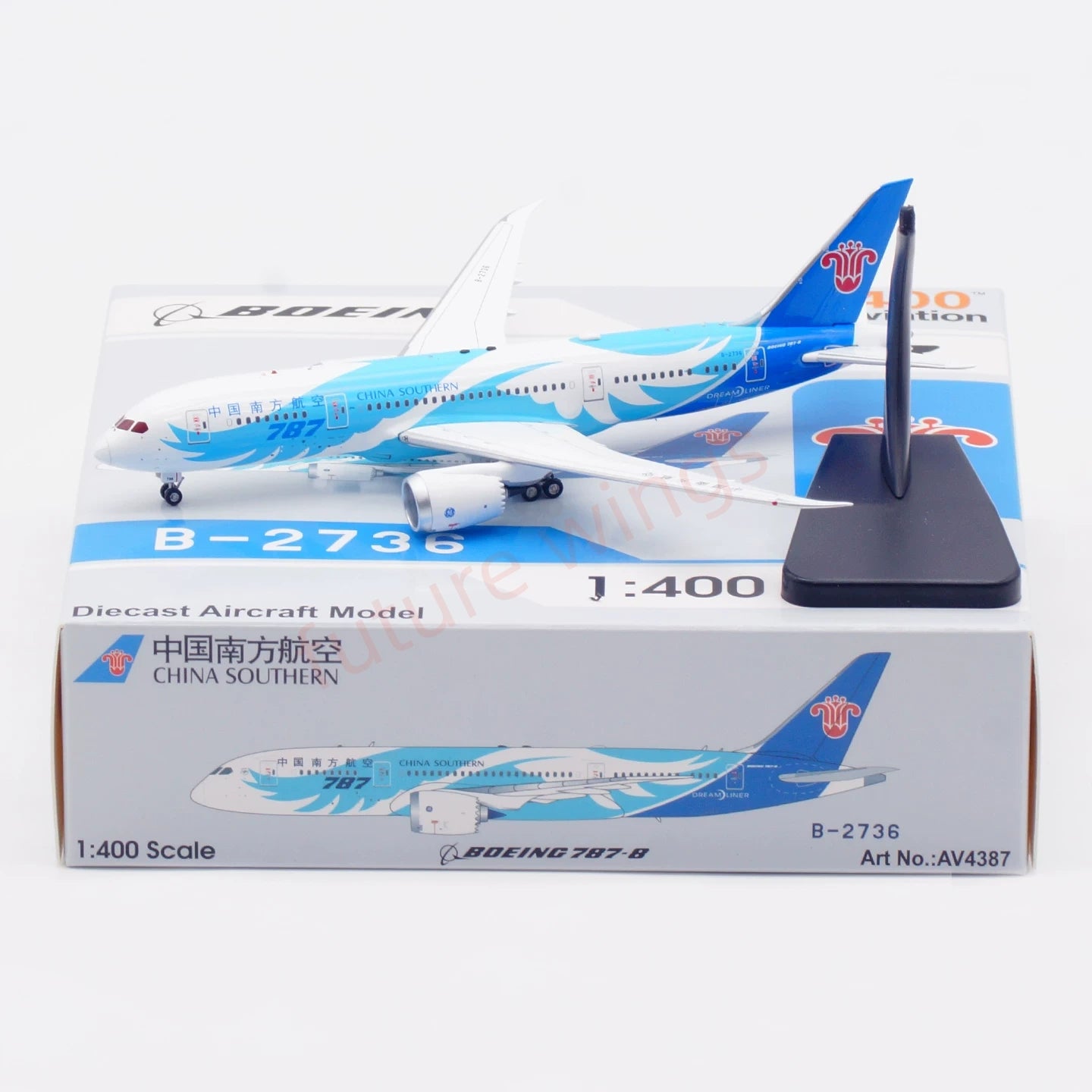 1:400 Aviation400 China Southern Airlines B787-8 B-2725 B-2788+Free Tractor