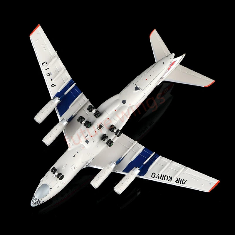1:400 HX Models Air Ko***** IL-76 P-912 P-913 P-914 Aircraft Model+Free Tractor