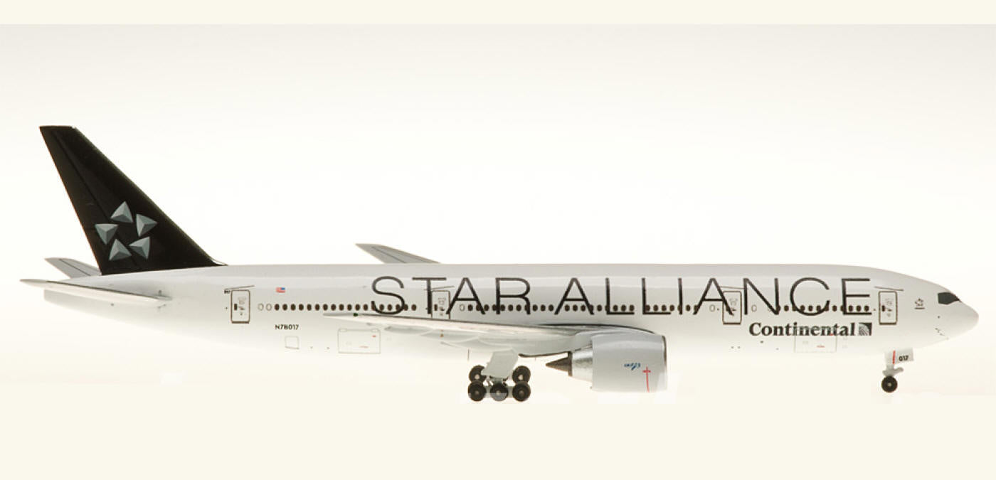 (Rare)1:500 AeroClassics AC5N78017 Continental Boeing 777-200 N78017 "STAR ALLIANCE"