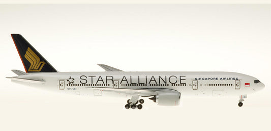 (Rare)1:500 AeroClassics AC59VSRI Singapore Airlines "STAR ALLIANCE" Boeing 777-200ER 9V-SRI