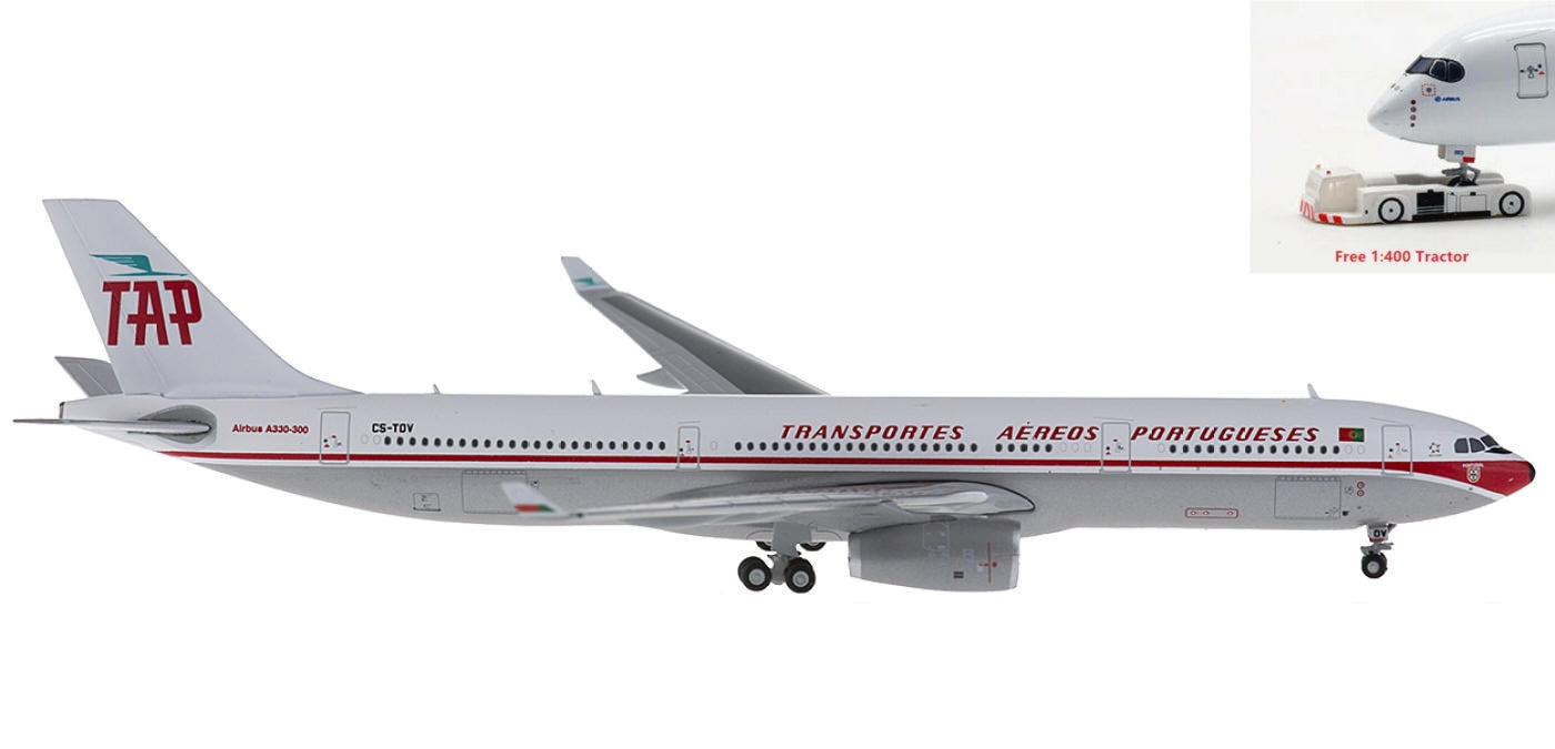 1:400 Geminijets GJTAP1685 TAP Airbus A330-300 CS-TOV +Free Tractor