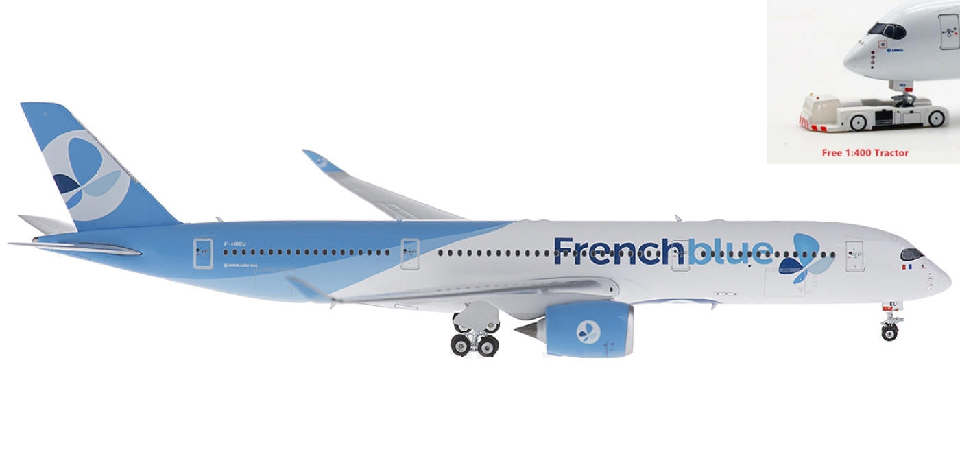 1:400 Phoenix PH11404 French Blue Airbus A350-900 F-HREU+Free Tractor