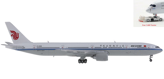 1:400 Geminijets GJCCA1366 Air China Boeing 777-300ER B-2086+Free Tractor