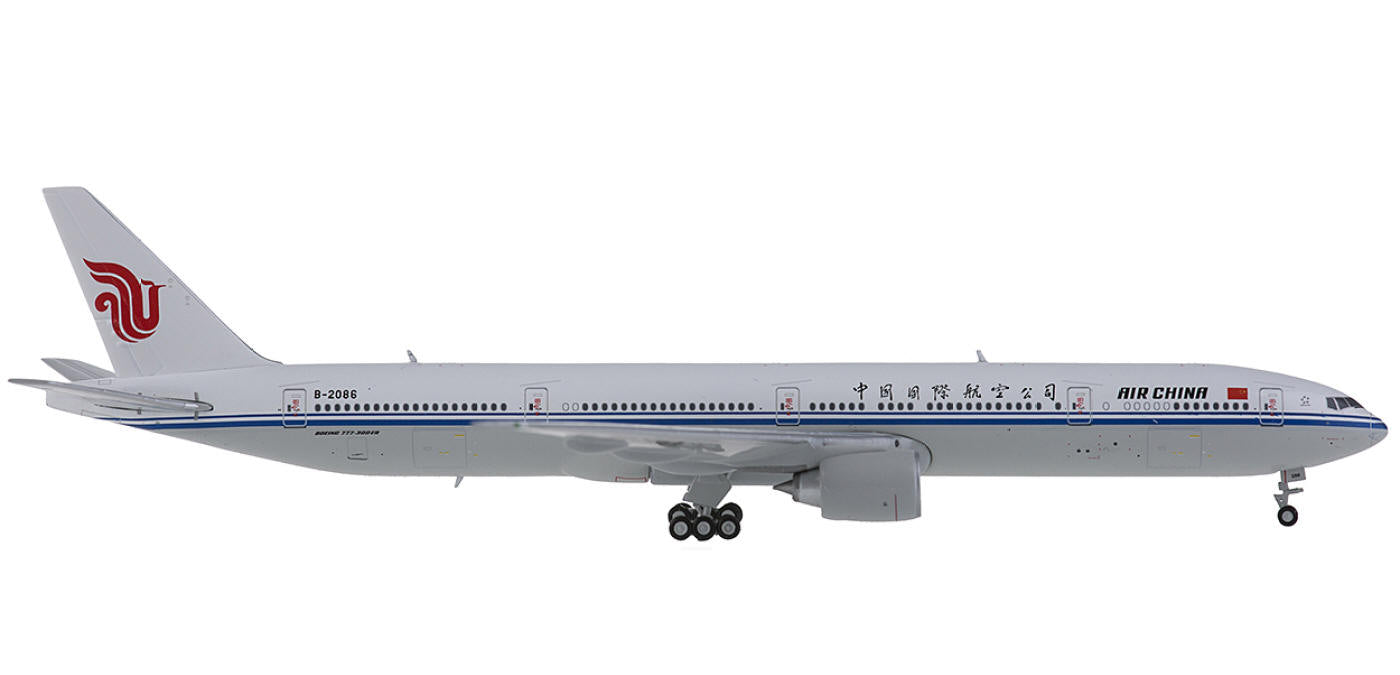 1:400 Geminijets GJCCA1366 Air China Boeing 777-300ER B-2086+Free Tractor