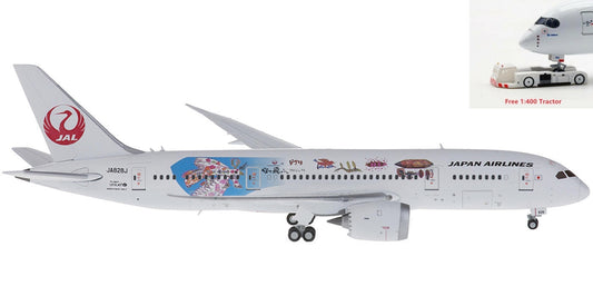 1:400 JC Wings XX4117 Japan Airlines Boeing 787-8 JA828J+Free Tractor