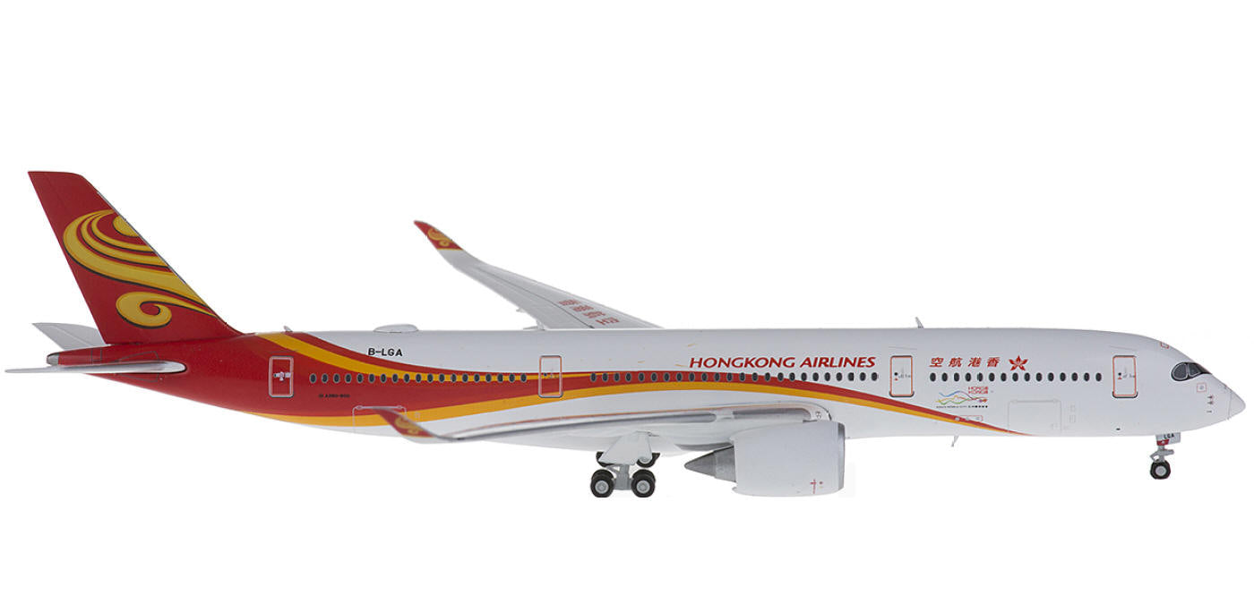 1:400 JC Wings LH4054 HongKong Air Airbus A350-900 B-LGA+Free Tractor