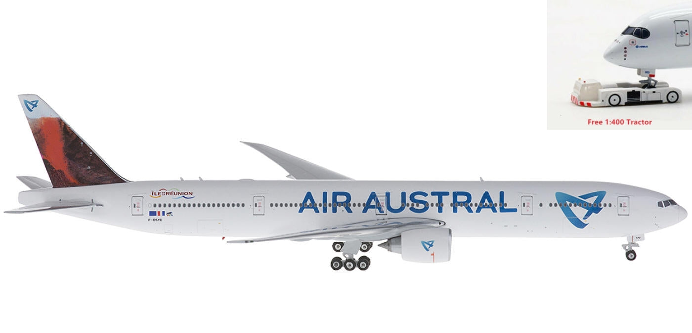 1:400 Phoenix PH11256C Air Austral Boeing 777-300ER F-OSYD+Free Tractor