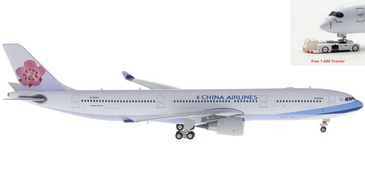 (Rare)1:400 Phoenix PH11249 China Airlines Airbus A330-300 B-18359 +Free Tractor
