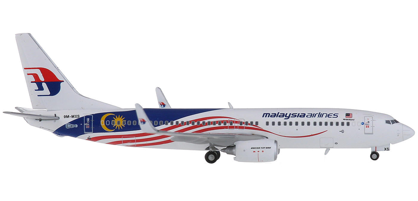 (Rare)1:400 Geminijets GJMAS1681 Malaysia Airlines Boeing 737-800 9M-MXS+Free Tractor