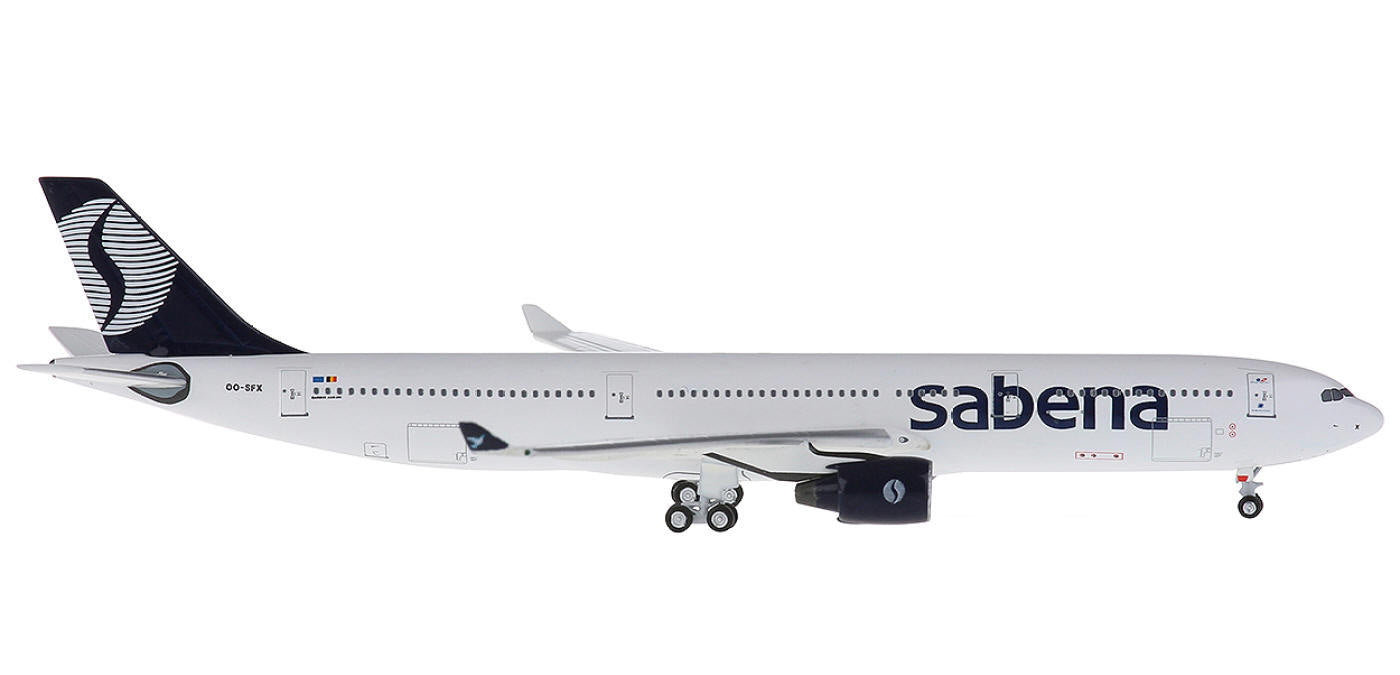 (Rare)1:400 AeroClassics AC4OOSFX Sabena Airbus A330-300 OO-SFX+Free Tractor