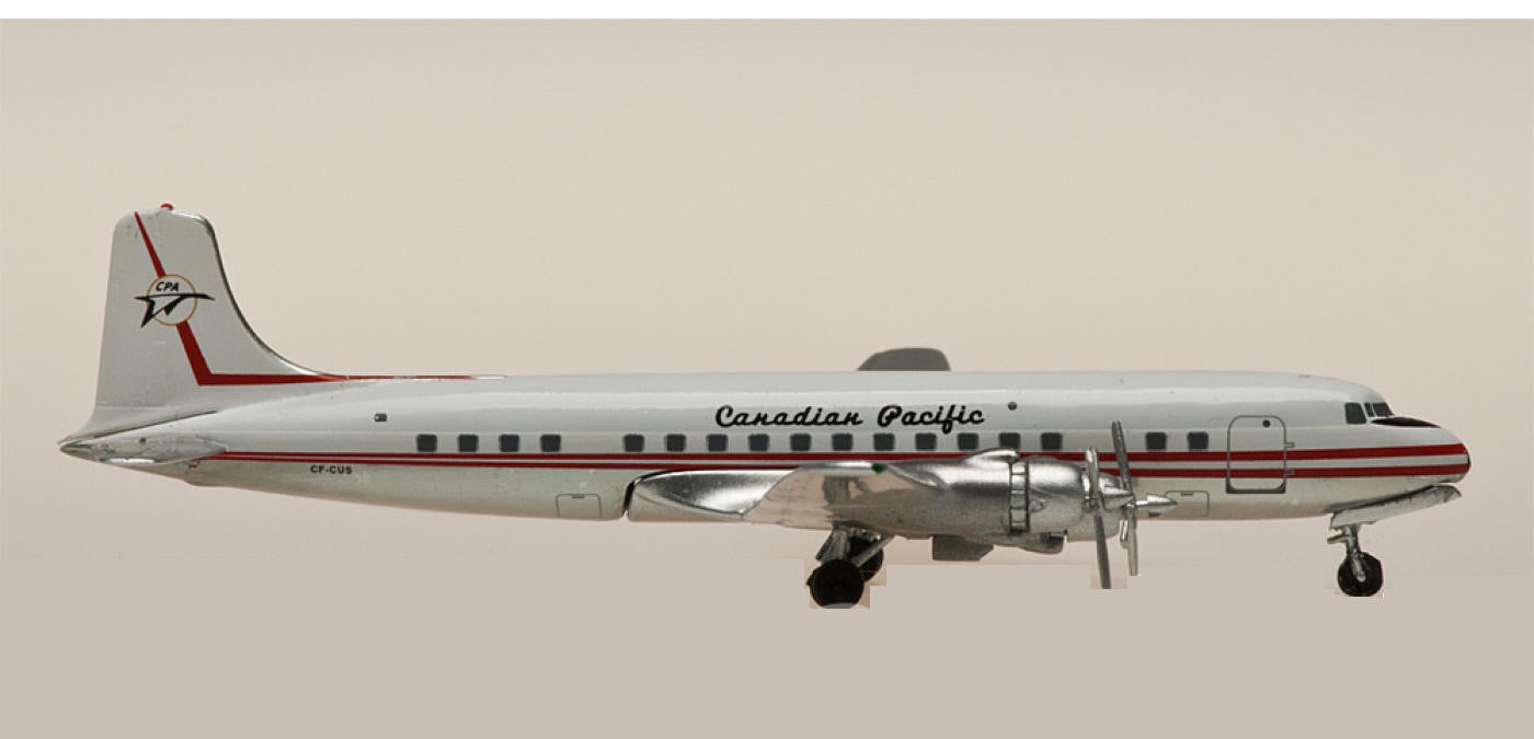 (Rare)1:400 AeroClassics AC4CFCUS Canadian Pacific Douglas DC-6 CF-CUS+Free Tractor