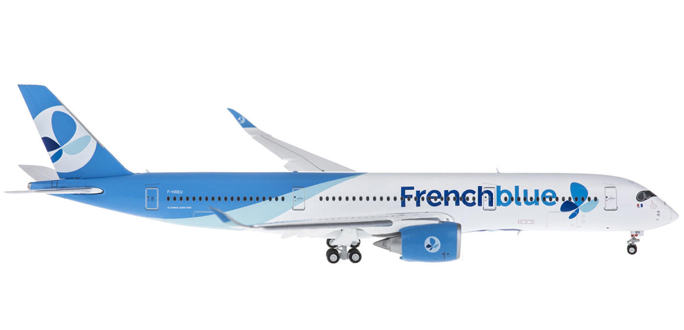 1:400 JC Wings LH4080A French Blue Airbus A350-900 F-HREU "Flaps Down"+Free Tractor