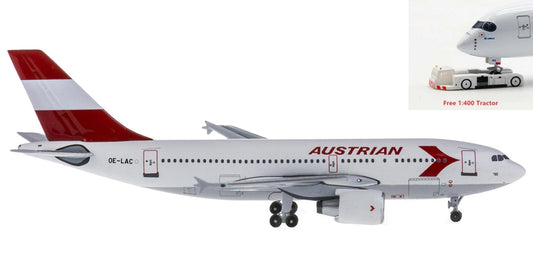 (Rare)1:400 AeroClassics AC19210 Austrian Airbus A310-300 OE-LAC+Free Tractor