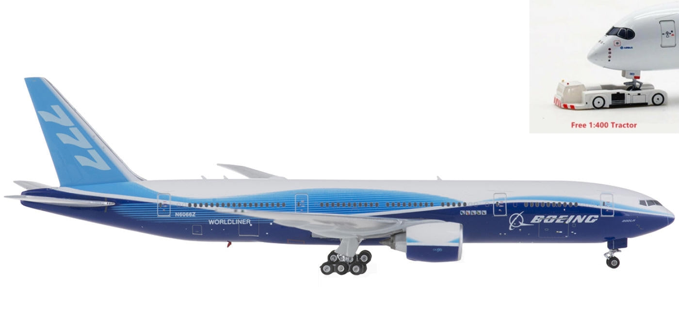 1:400 Phoenix PH11444 Boeing 777-200LR N6066Z+Free Tractor