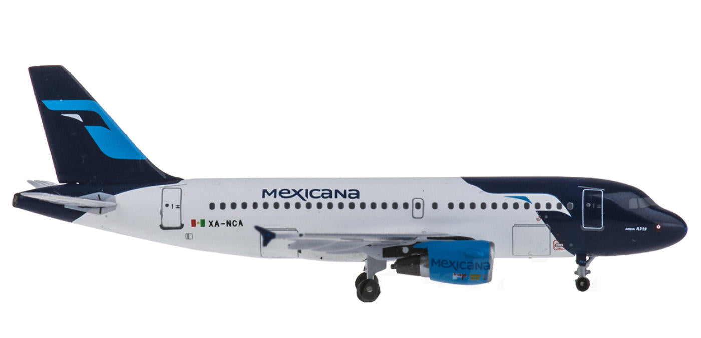 (Rare)1:400 AeroClassics AC19261 Mexicana Airbus A319 XA-NCA+Free Tractor