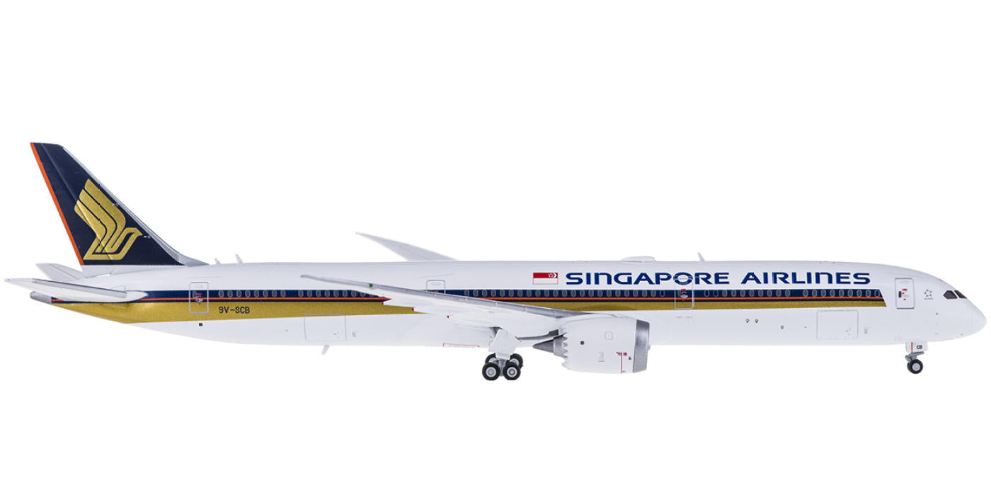 1:400 JC Wings XX4096 Singapore Airlines Boeing 787-10 9V-SCB+Free Tractor