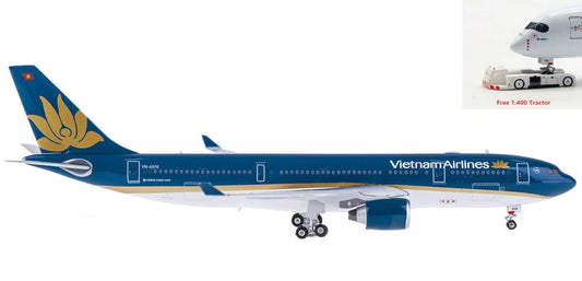 (Rare)1:400 Phoenix PH11278 Vietnam Airlines Airbus A330-200 VN-A376+Free Tractor