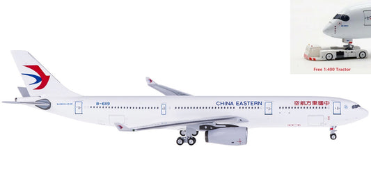 (Rare)1:400 AeroClassics AC4B6119 China Eastern Airbus A330-300 B-6119+Free Tractor