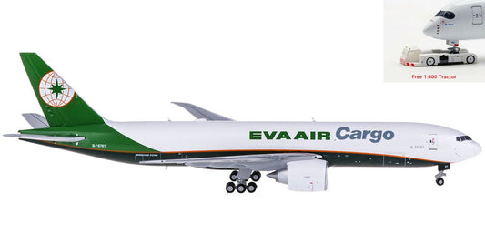 1:400 JC Wings ALB4EVA06 EVA Air Cargo Boeing 777-200 B-16781+Free Tractor