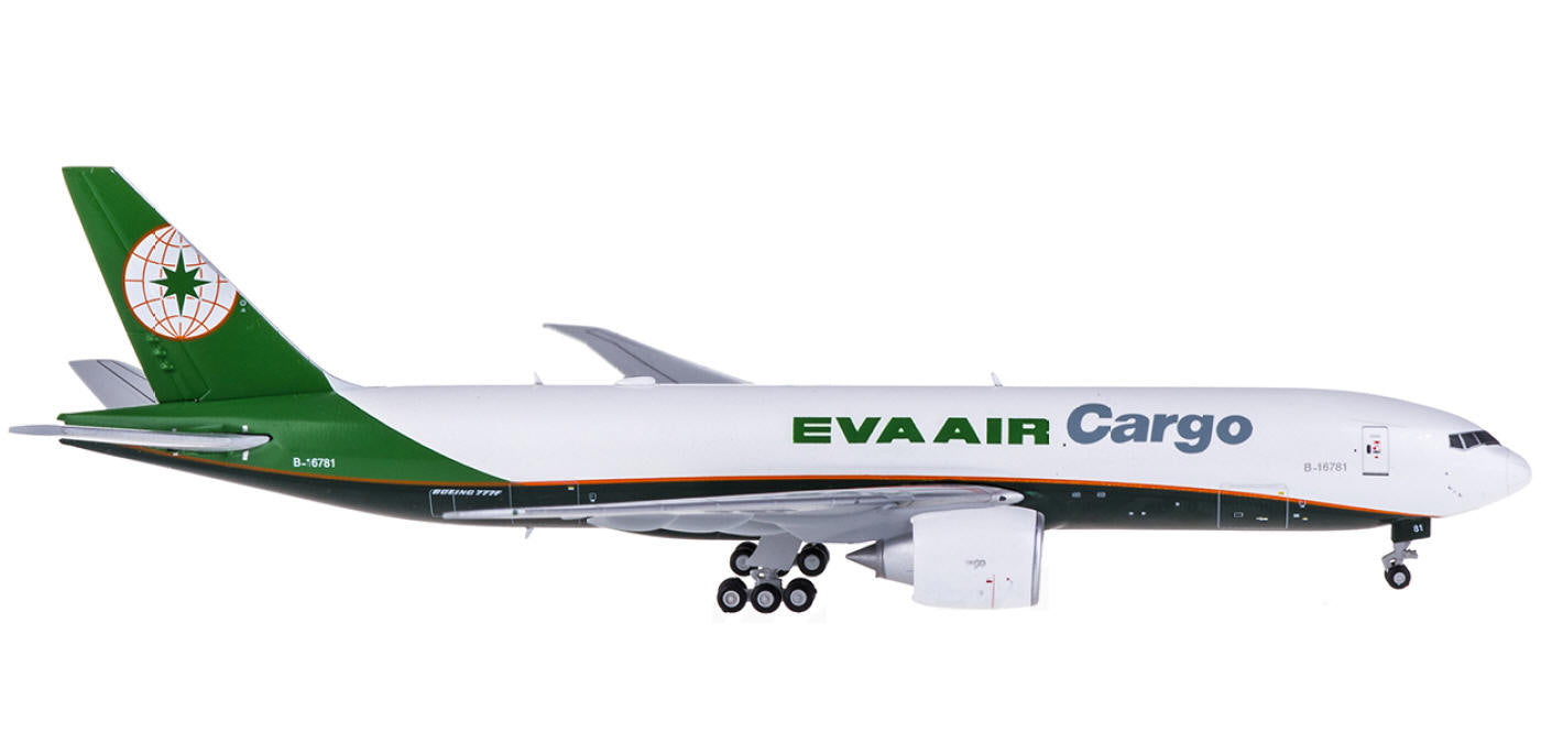 1:400 JC Wings ALB4EVA06 EVA Air Cargo Boeing 777-200 B-16781+Free Tractor