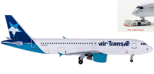 (Rare)1:400 AeroClassics AC419298 Air Transat Airbus A320 F-GRSG+Free Tractor