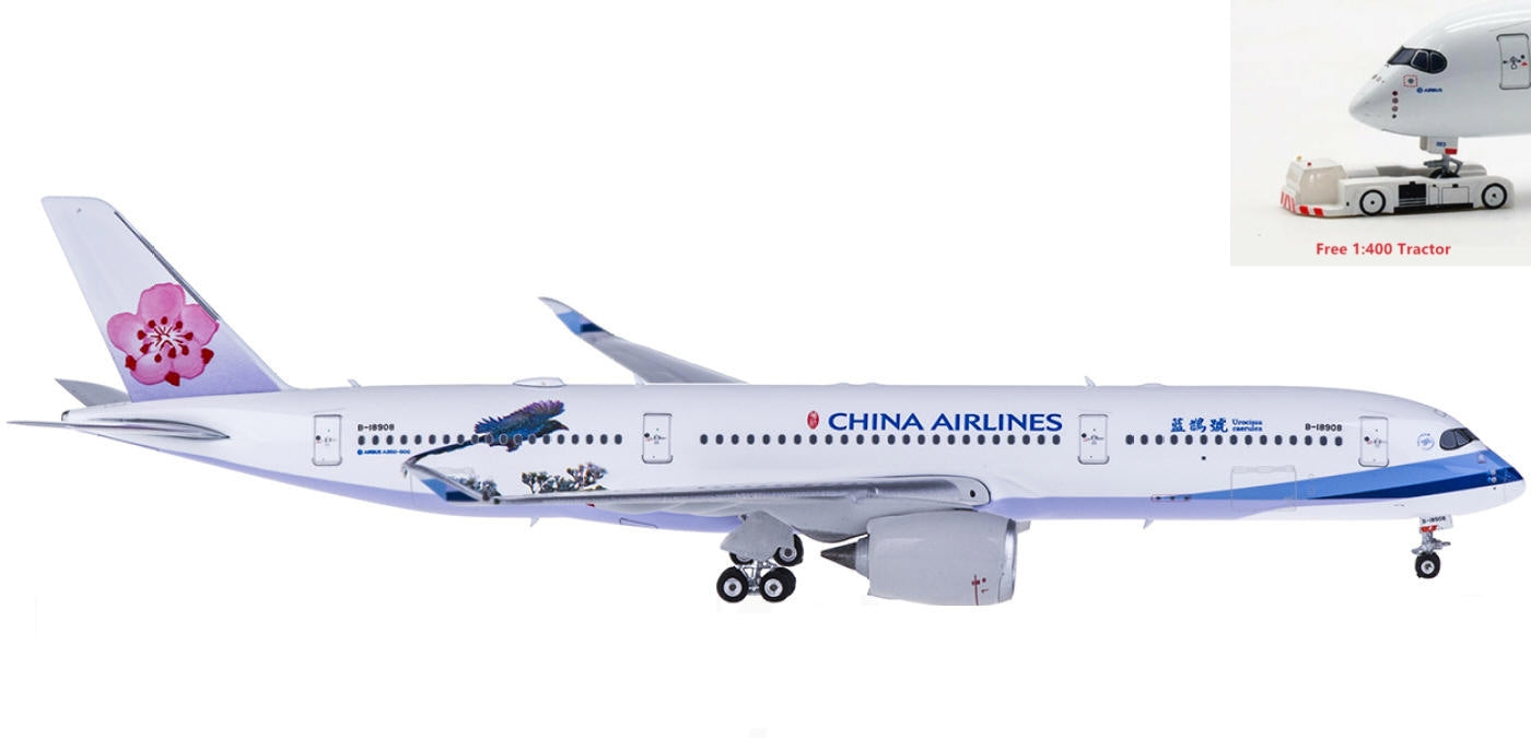 1:400 Phoenix PH04150 China Airlines Airbus A350-900 B-18908+Free Tractor