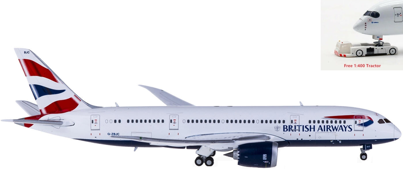 1:400 Geminijets GJBAW1505 British Airways Boeing 787-8 G-ZBJC+Free Tractor