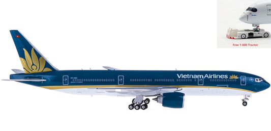 1:400 Phoenix PH11074 Vietnam Airlines Boeing 777-200ER VH-A143+Free Tractor