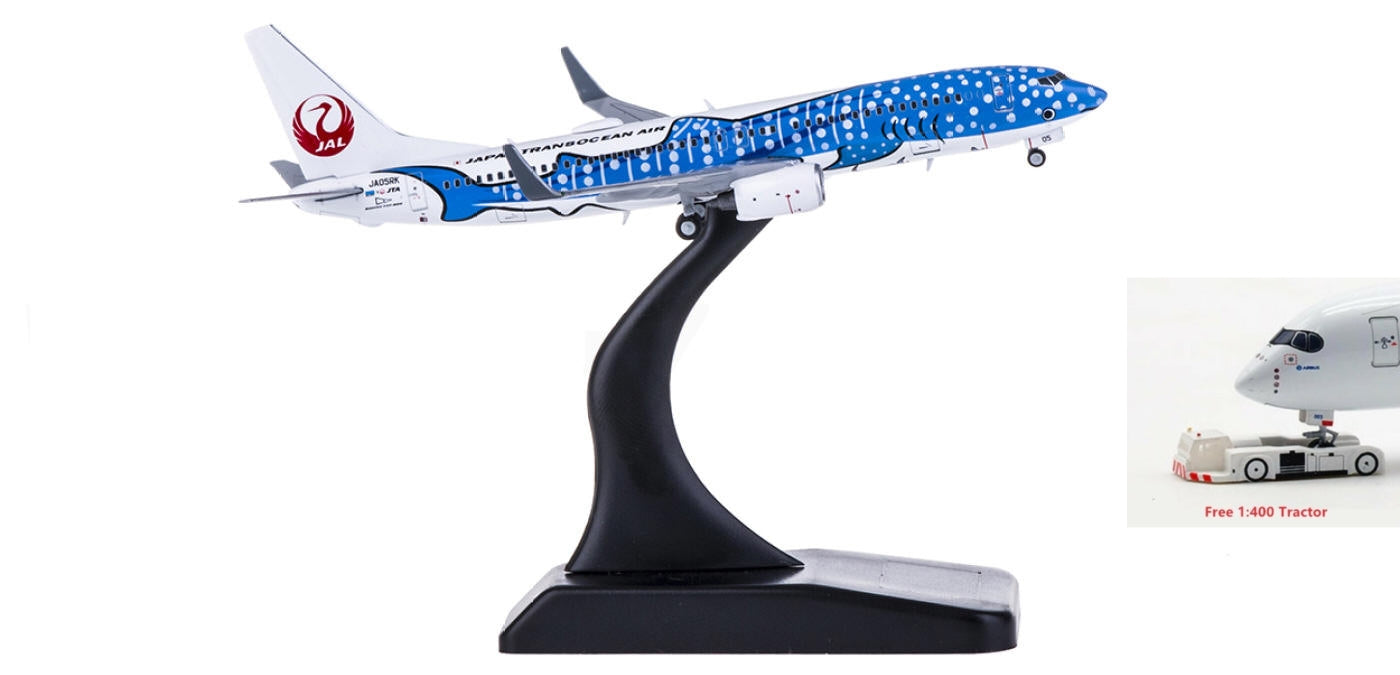 1:400 JC Wings EW4738003 Japan Airlines Boeing 737-800 JA05RK Free Tractor+Stand