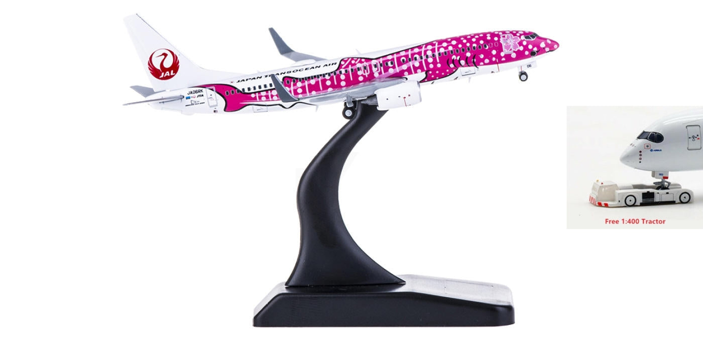 1:400 JC Wings EW4738002 Japan Airlines Boeing 737-800 JA06RK Free Tractor+Stand