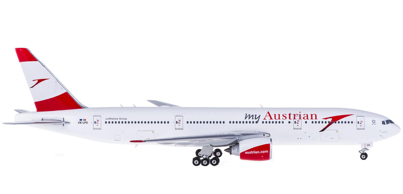 1:400 Phoenix PH04109 Austrian Airlines Boeing 777-200ER OE-LPD+Free Tractor