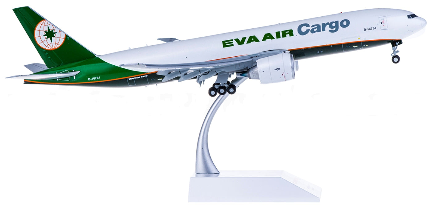 1:200 JC Wings XX2039A EVA Air Cargo Boeing 777-200F B-16781 "Flaps Down"