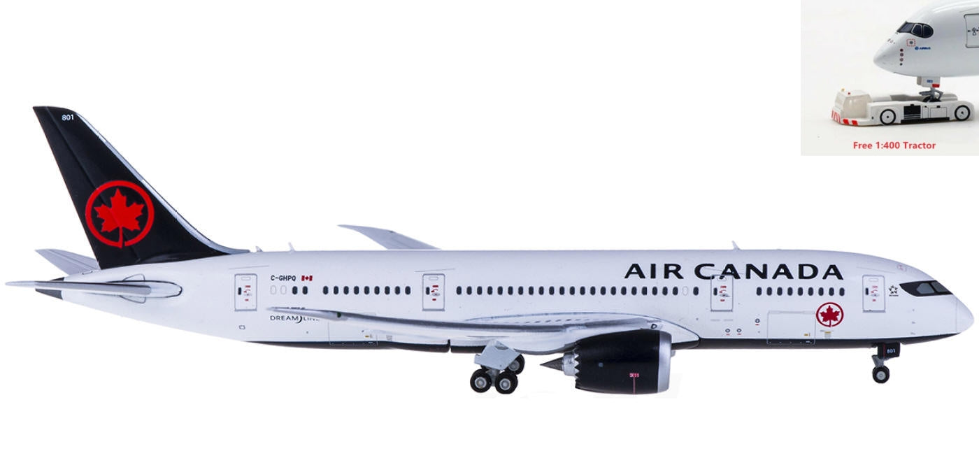 1:400 Geminijets GJACA1648 Air Canada Boeing 787-8 C-GHPQ+Free Tractor