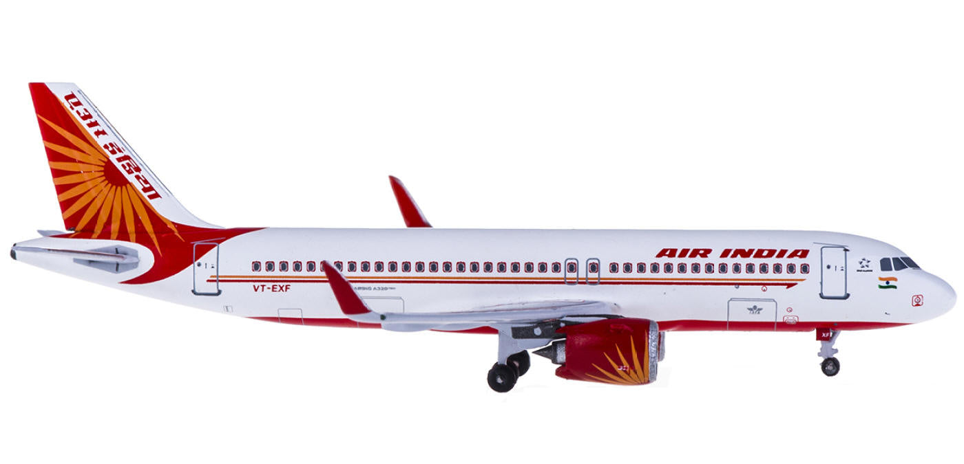 (Rare)1:400 AeroClassics AC4VTEXF Air India Airbus A320Neo VT-EXF+Free Tractor