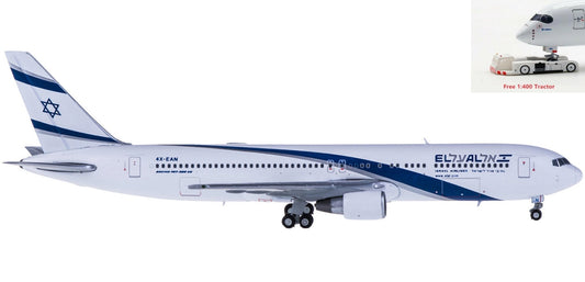 1:400 Geminijets GJELY1270 El Al  Boeing 767-300ER 4X-EAN+Free Tractor