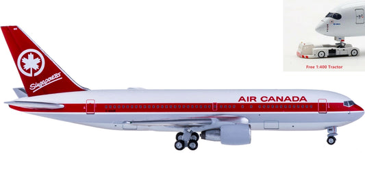 (Rare)1:400 AeroClassics AC419393 Air Canada Boeing 767-200 C-GAUE+Free Tractor