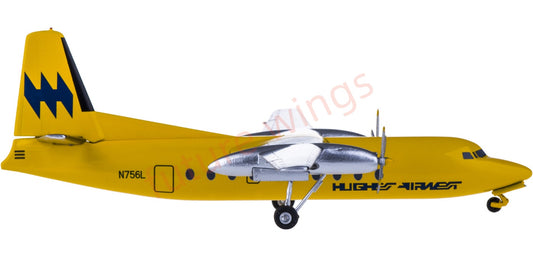1:200 AeroClassics AC219417 Hughes Airwest Fairchild F-27 N756L Aircraft Model
