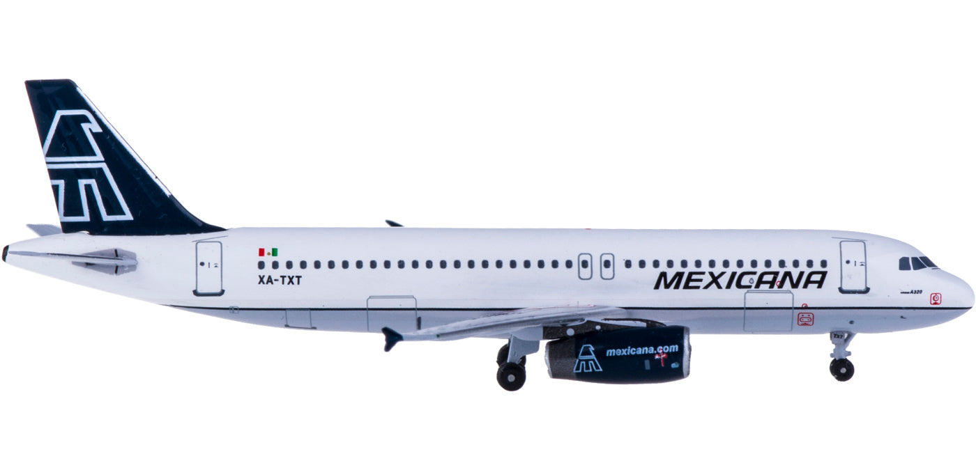 (Rare)1:400 AeroClassics AC419385 Mexicana Airbus A320 XA-TXT+Free Tractor