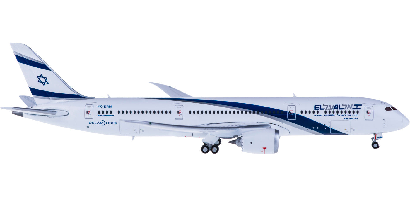 1:400 Geminijets GJELY1564 El Al Boeing 787-9 4X-DRM+Free Tractor