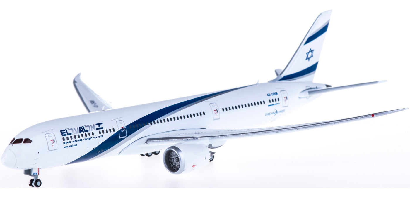 1:400 Geminijets GJELY1564 El Al Boeing 787-9 4X-DRM+Free Tractor