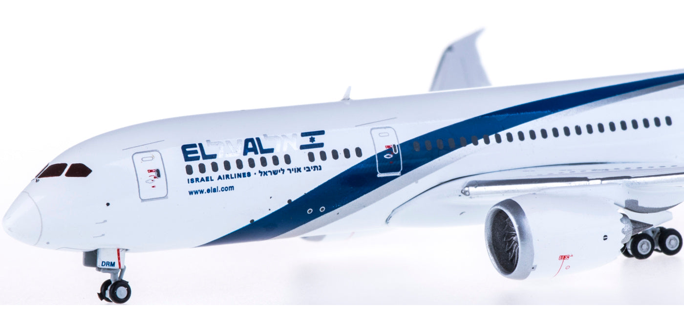 1:400 Geminijets GJELY1564 El Al Boeing 787-9 4X-DRM+Free Tractor