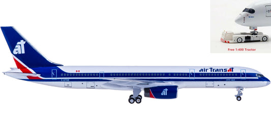 (Rare)1:400 AeroClassics AC419423 Air Transat Boeing 757-200 C-GTSE+Free Tractor