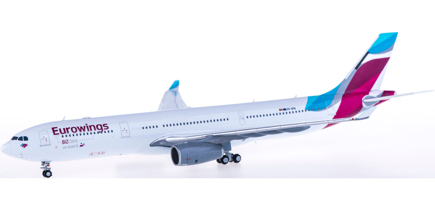 1:400 JC Wings XX4422 Eurowings Airbus A330-300 OO-SFB Free Tractor+Stand