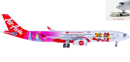 1:400 Phoenix PH04234 AirAsia Airbus A330-300 HS-XTD+Free Tractor